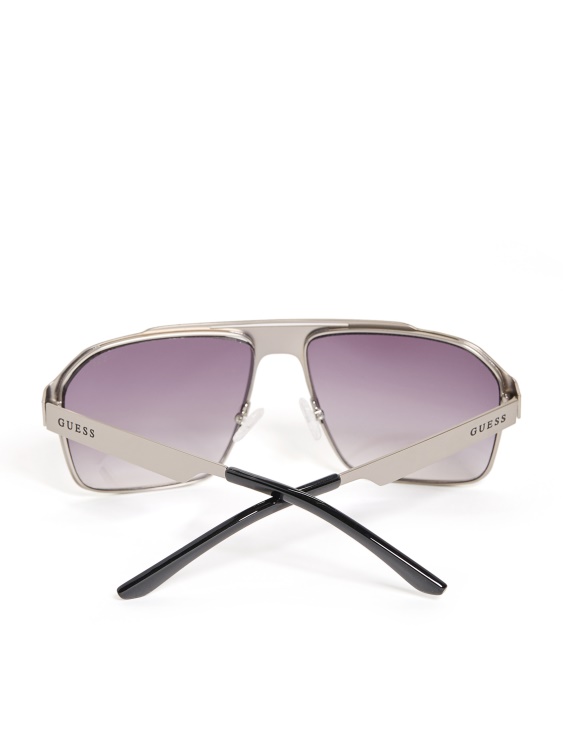 плоски авиаторски метални слънчеви очила Guess Party Gree