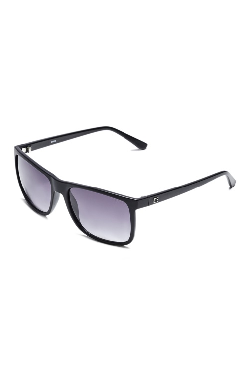 матирани пластмасови квадратни слънчеви очила Black Guess