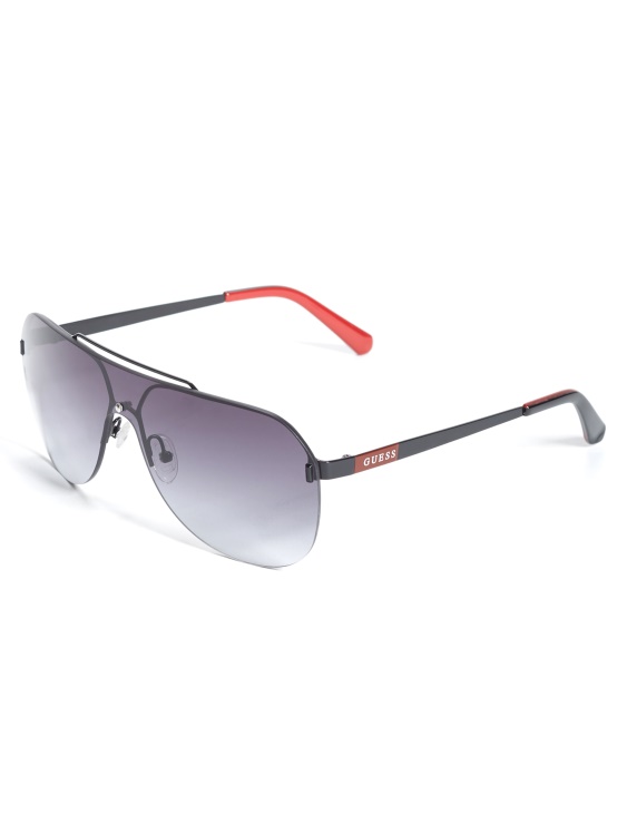 слънчеви очила без рамка Guess Silver