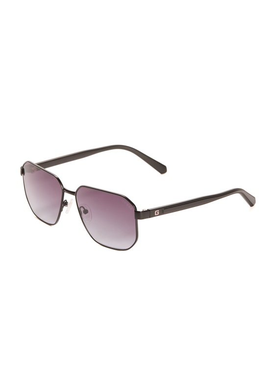 квадратни метални навигационни слънчеви очила Gunmetal Guess