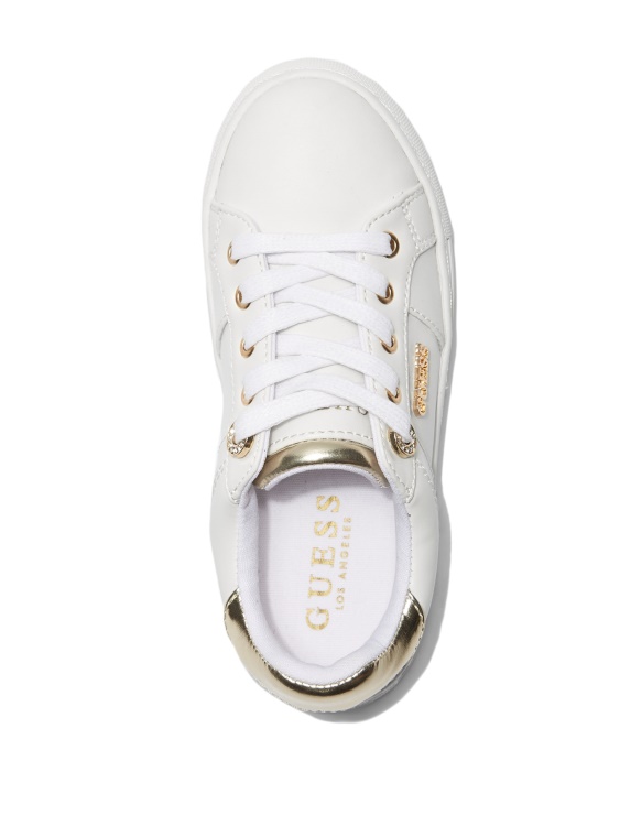 Serena ниски маратонки с лого бели Guess