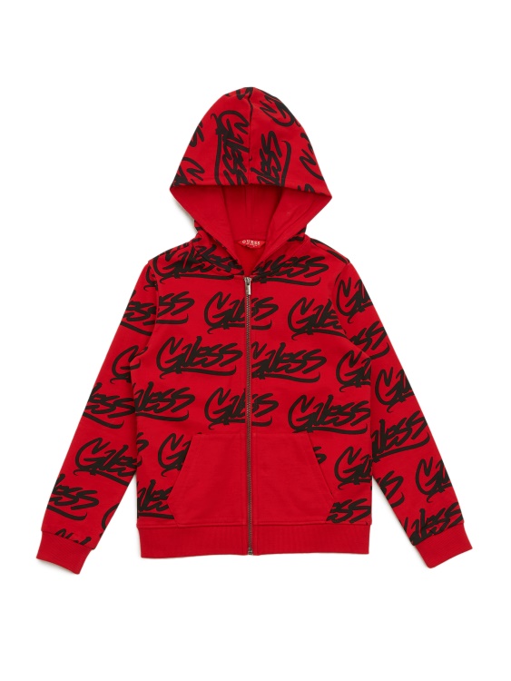 суичър с цип Guess Rugby Red Astar (7-16)