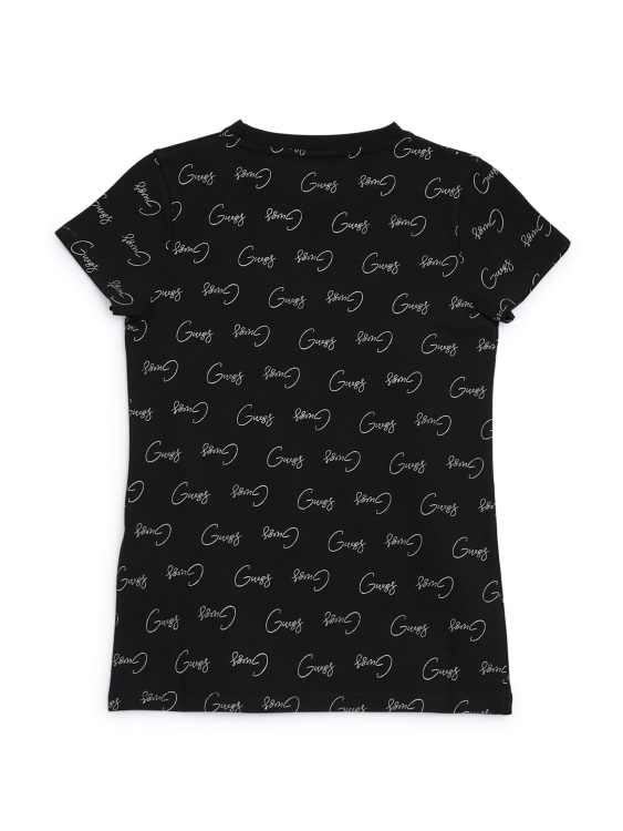 тениска с лого на касиди (7-14) Guess Jet Black