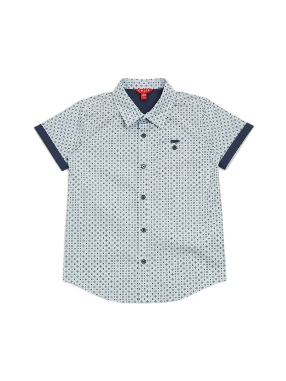 Guess Marley Geo риза (7-16) избелено синьо