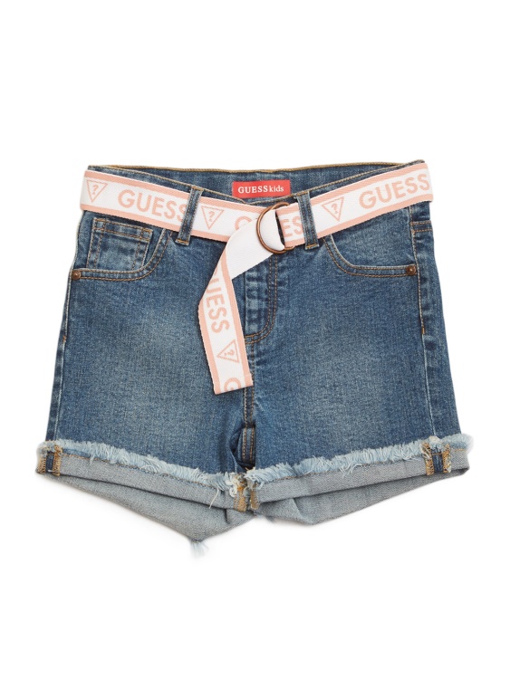 тъмни дънкови шорти с маншети Guess (7-14)