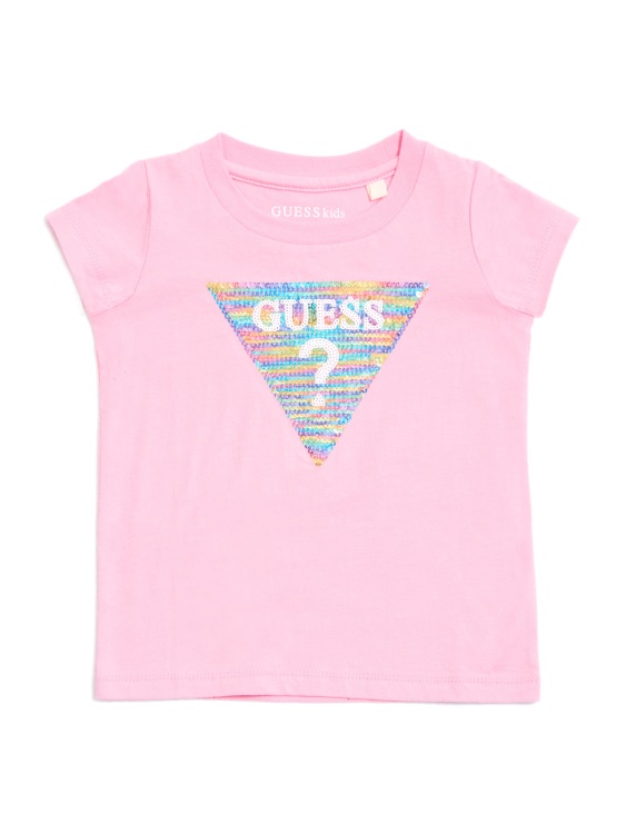 Беатрикс тениска с пайети (2-6) Guess розово