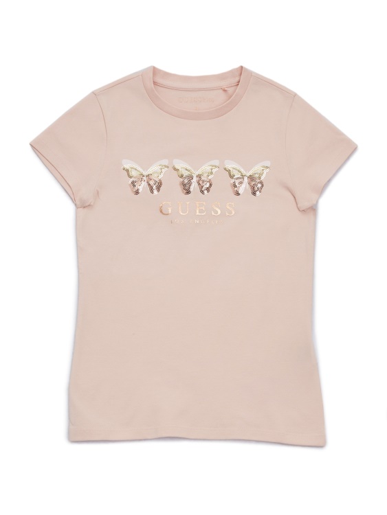 Guess Savannah Butterfly тениска (7-14) Dimrose