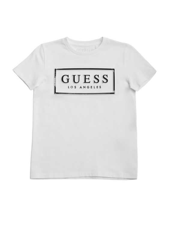 истинска бяла тениска с релефно лого на Colt Guess (2-6)