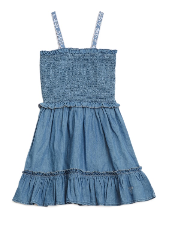 Guess рубинена дънкова рокля (7-14) светла Stonewash
