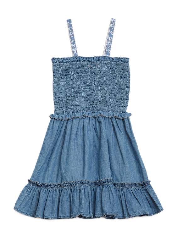 Guess рубинена дънкова рокля (7-14) светла Stonewash