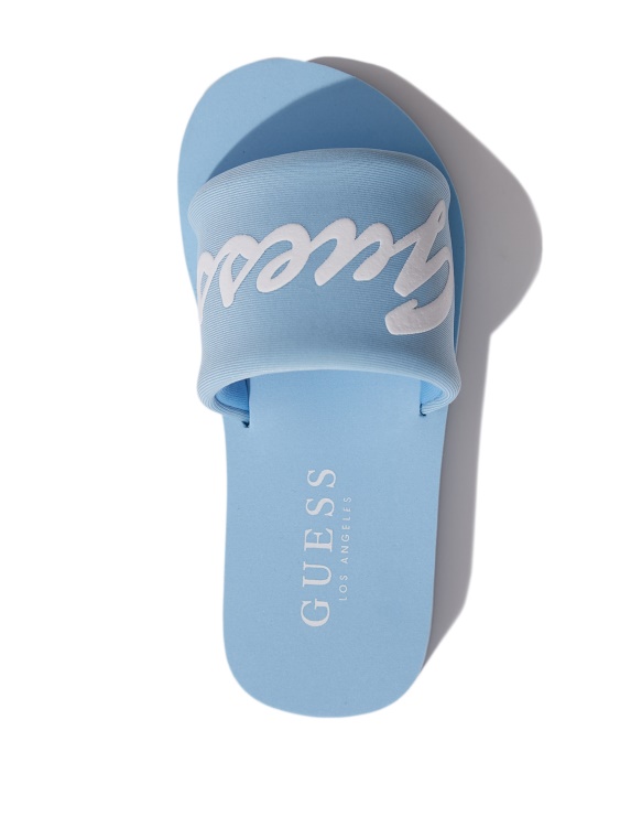 Jennie Slide Sandals Ocean Guess
