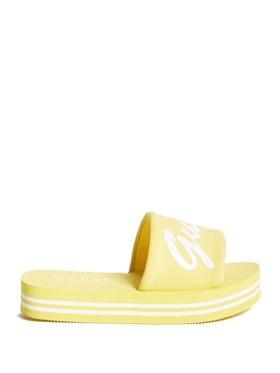 сандали Jennie Slide Guess Lemon