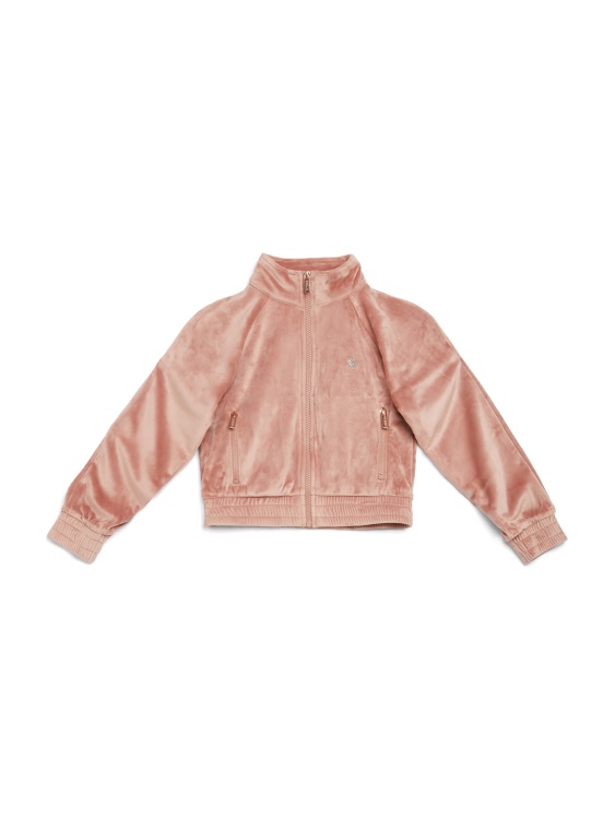 велурено яке от печен кестен Guess Eco Uma (7-14)