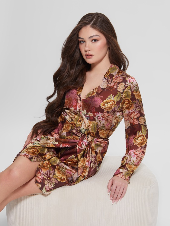 Eco Alya Printed Dress Guess дигитален гоблен печат Ma