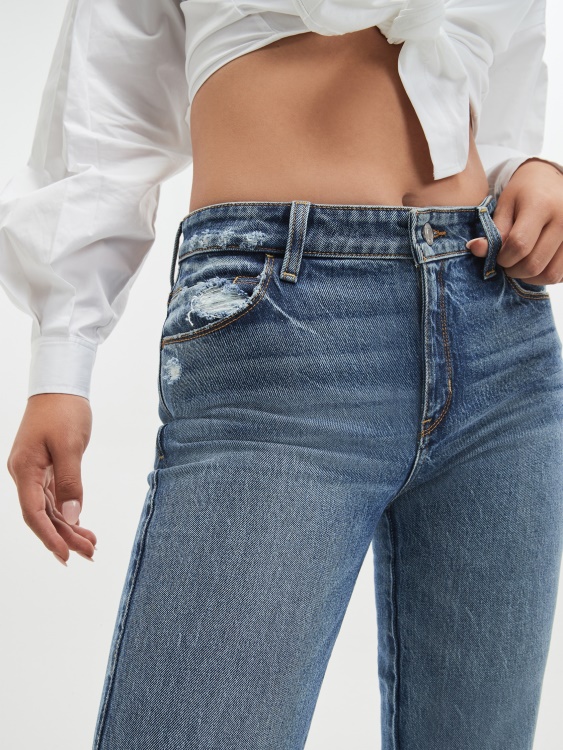еко секси прави дънки Guess сини вибрации