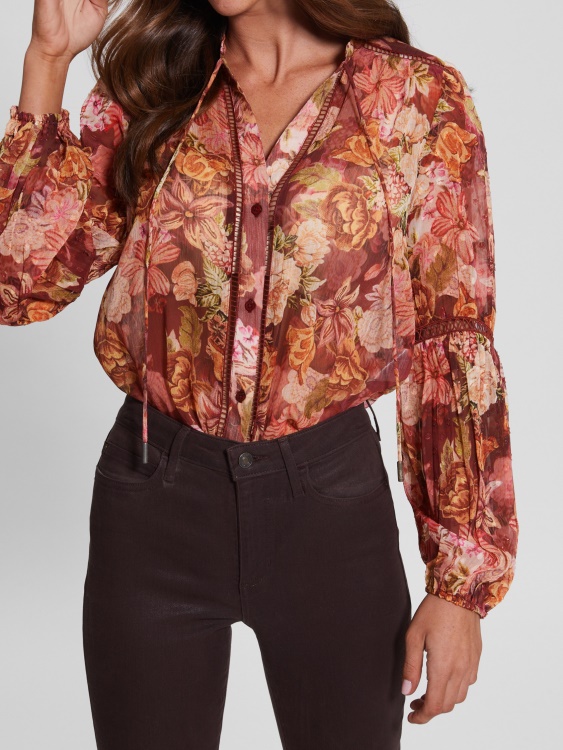 Guess Eco Josette Top дигитален гоблен печат Ma