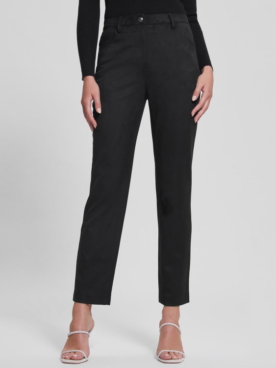 прави панталони Kelly Guess Jet Black