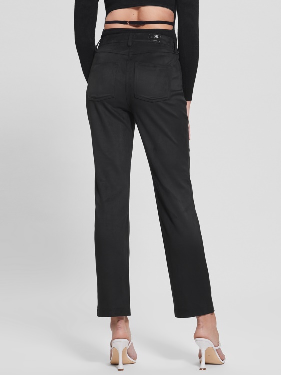 прави панталони Kelly Guess Jet Black