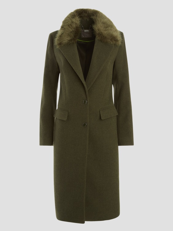 Guess Laurence Coat Hunter зелено мулти