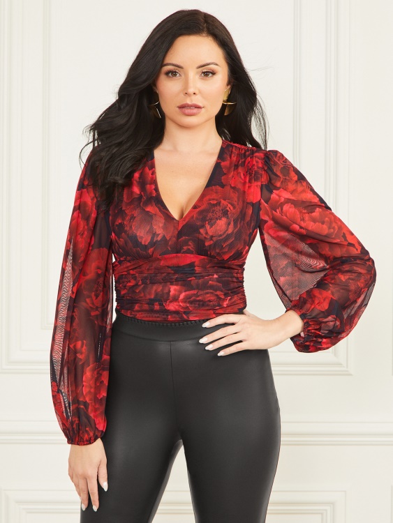 софия боди щампа пасифлора Guess