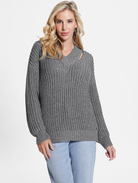 Lise изрязан пуловер Guess Mindful Lurex Multi
