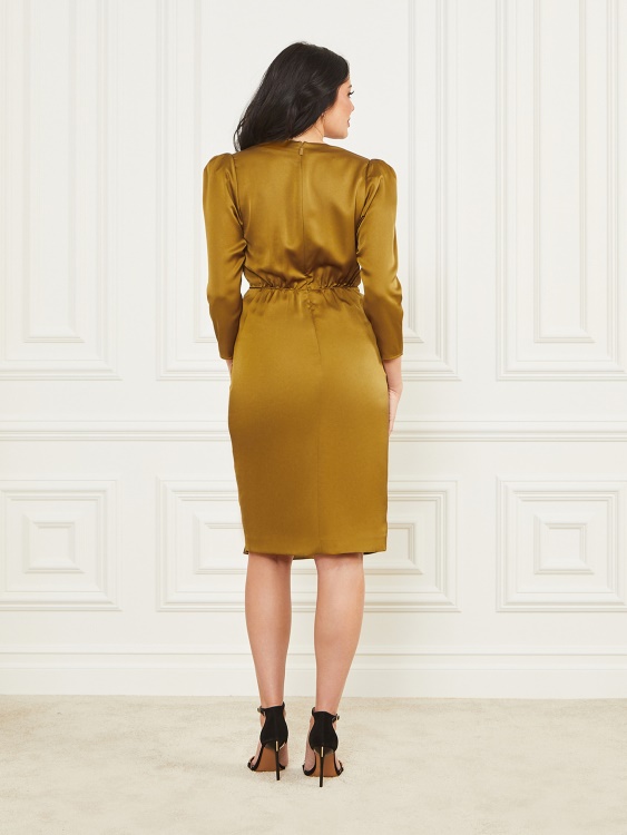 сайдер злато A299 Guess кени рокля