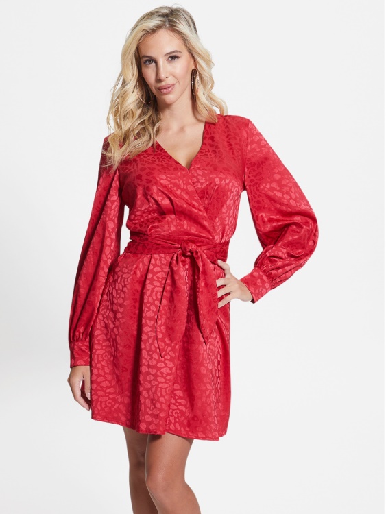 Guess розова леопардова рокля Brielle от плодове сок