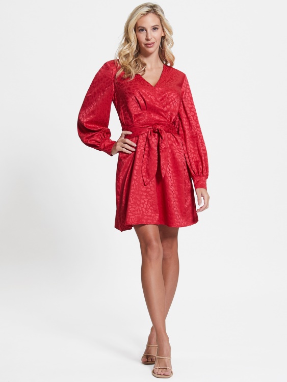 Guess розова леопардова рокля Brielle от плодове сок