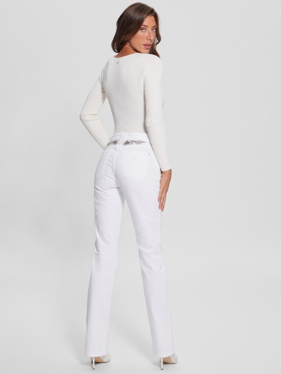 Rayna дънки за бебешки ботуши Guess Pure White Multi