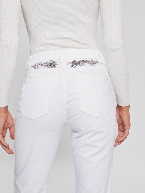 Rayna дънки за бебешки ботуши Guess Pure White Multi