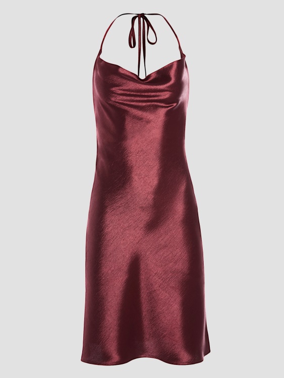 мистично вино Taryn рокля с деколте Guess