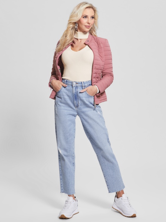 Guess антично лилаво еко пухено яке Vona