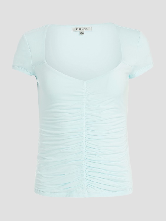 Eco Rayla Ruched Top Guess Soft Aqua