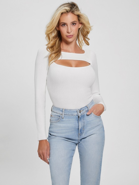 Eco Liv боди Guess Dove бяло