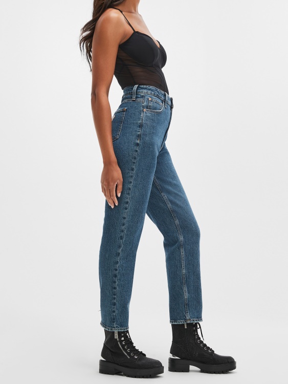 Rubicon Medium Guess Eco Distressed Mom Jeans