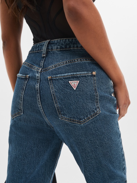 Rubicon Medium Guess Eco Distressed Mom Jeans