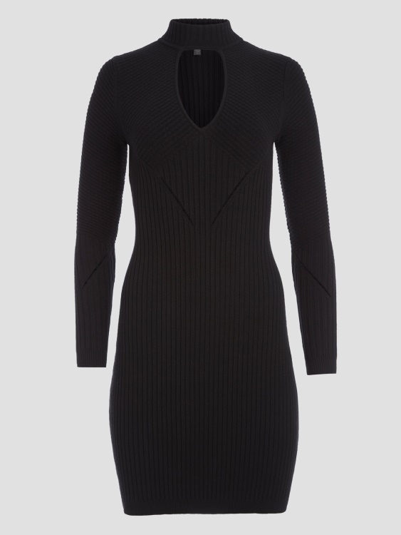 рокля еко Tatia Mock Neck Guess Jet Black