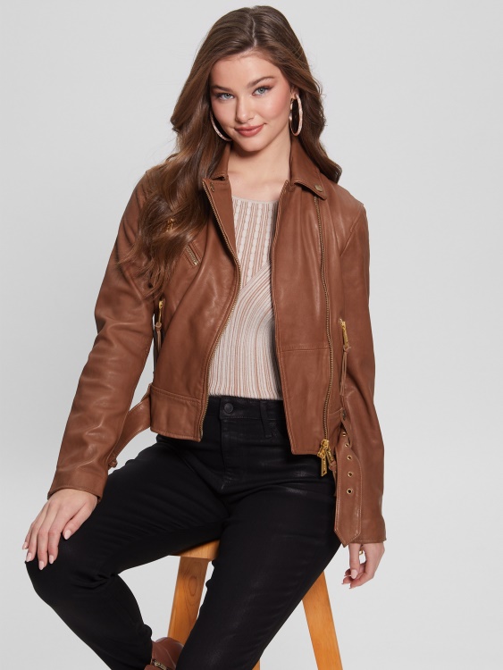 кожено яке Foxy Luxe Guess Camille