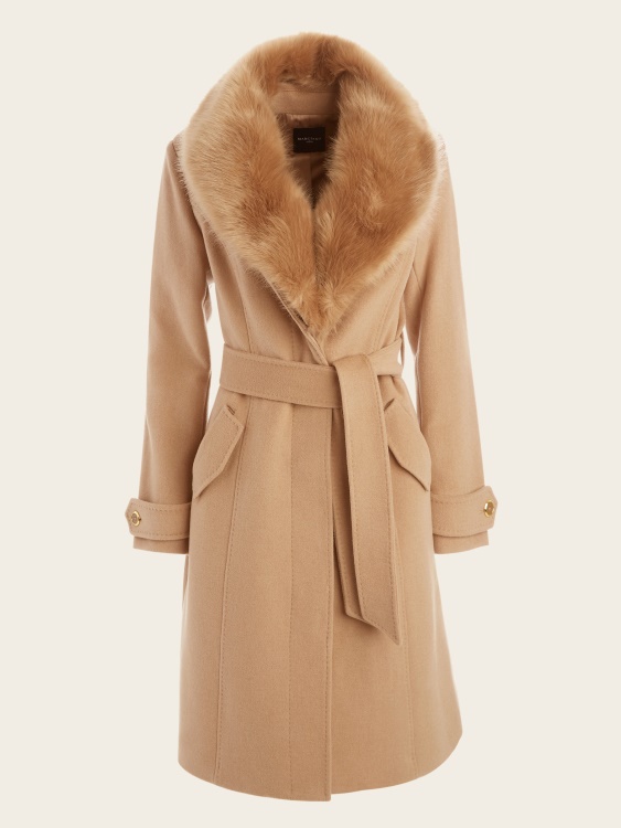 Guess Blonde Ambition Multi Romina палто от смес от вълна