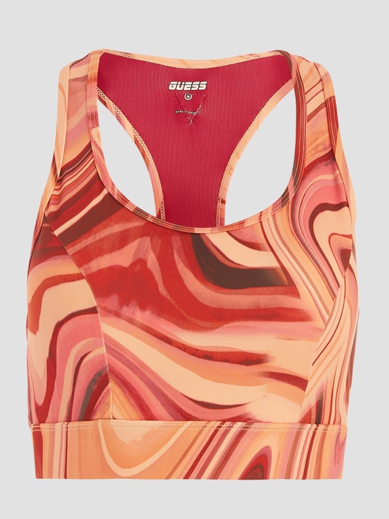активен сутиен Guess Dancing Dunes Eco Eppie Red