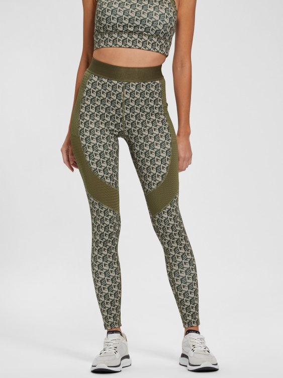 Eco Daria Cube Leggings Guess G Cube Olive Combo