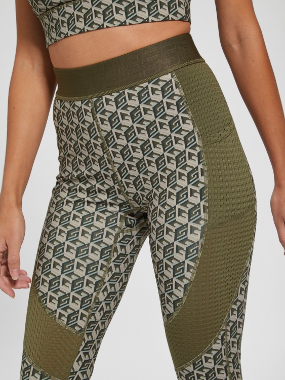Eco Daria Cube Leggings Guess G Cube Olive Combo