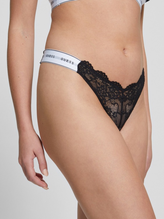 джет черен Guess Belle Lace прашка