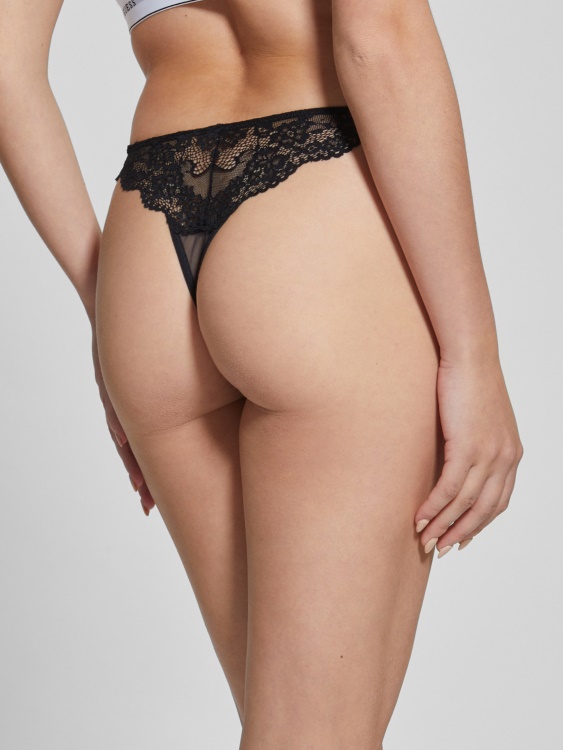 джет черен Guess Belle Lace прашка