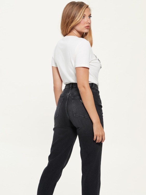 Eco Bonita лого тениска кремаво бяло Guess