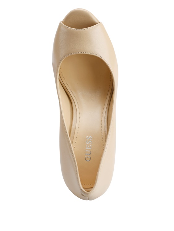 светло естествено 110 Cacei Peep-toe Stiletto Guess