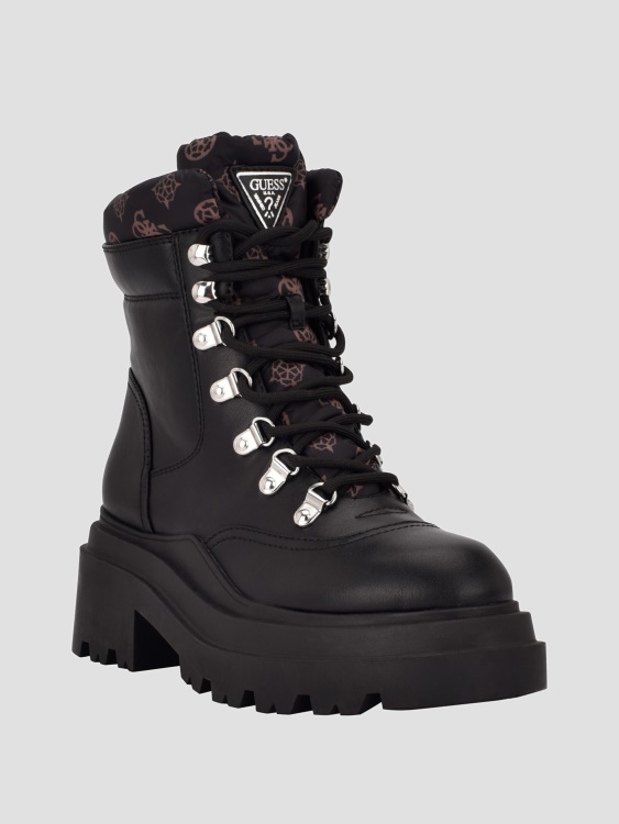 мото ботуши с лого на Vaney Guess Black 001