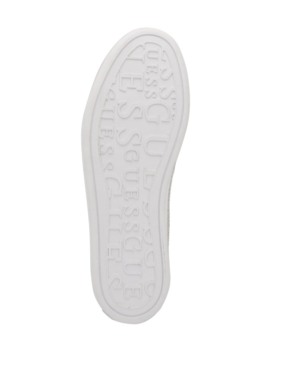 сребърни 040 ниски маратонки с лого от кристали Gelsen Guess