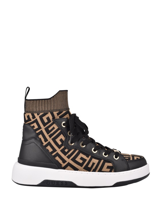 Manney плетени високи маратонки с лого Guess Blmf