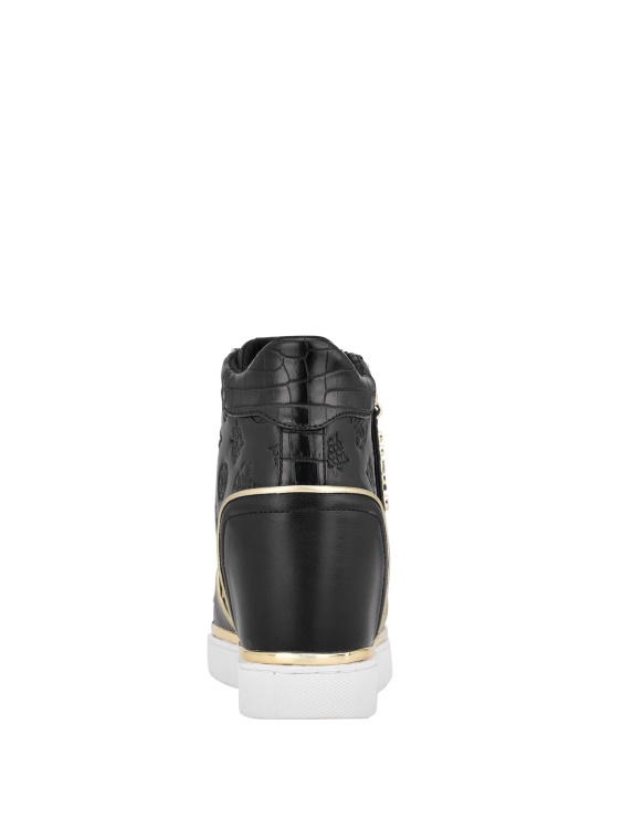 черни маратонки 001 Guess Flora Logo